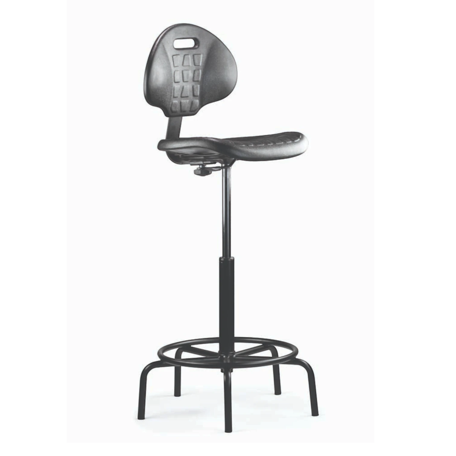 Neutral Posture Geo Urethane Industrial Stool