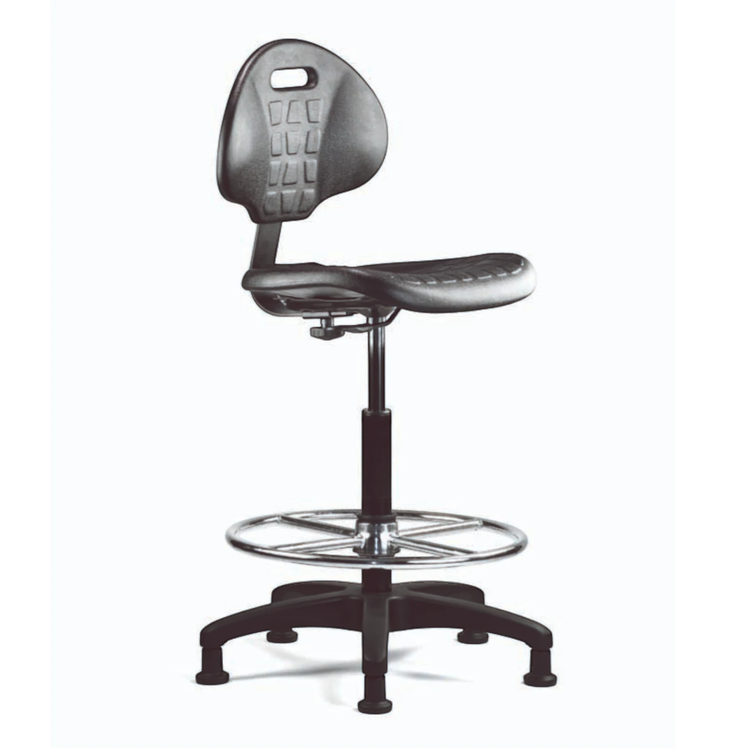 Neutral Posture Geo Urethane Industrial Stool