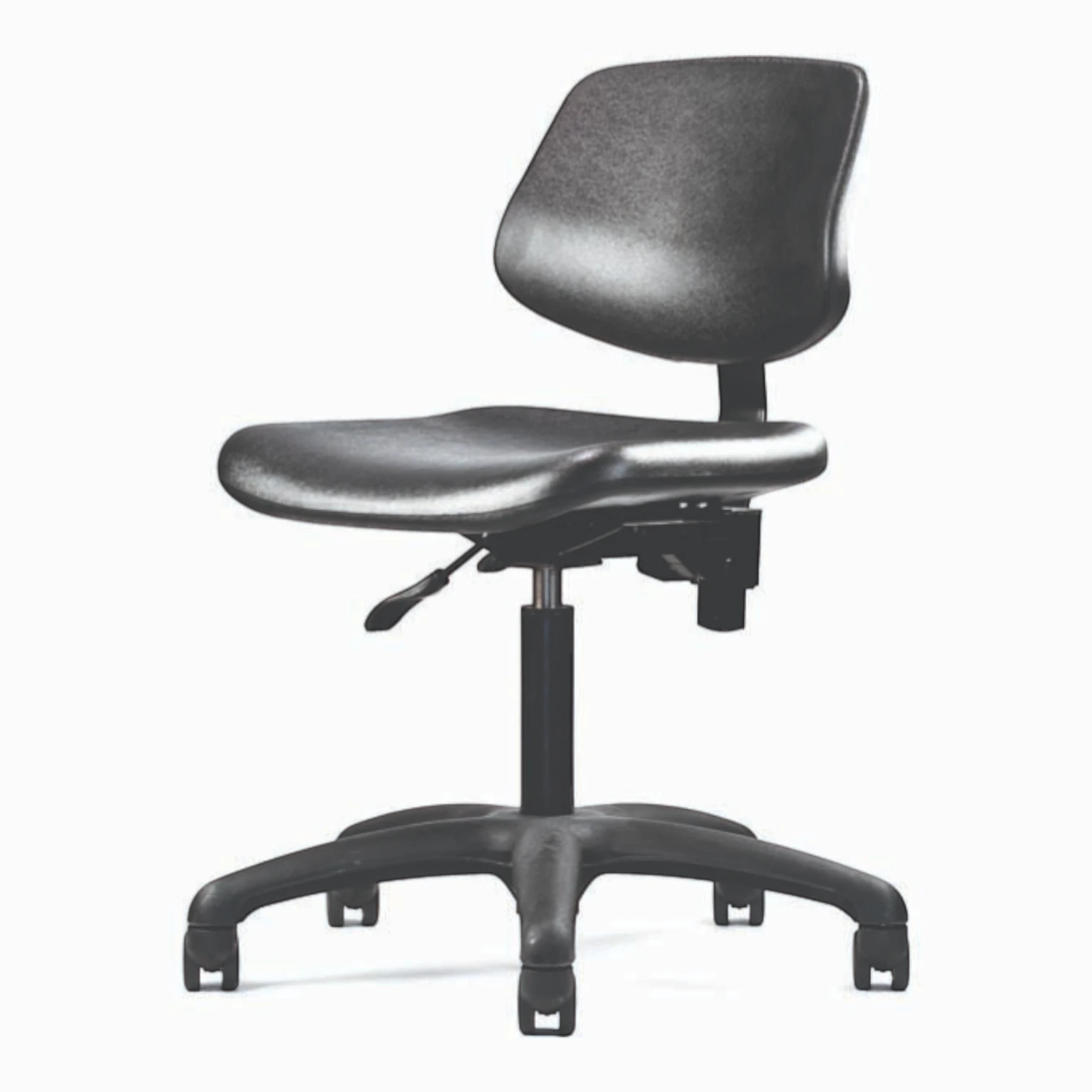 Neutral Posture Graphite Urethane Industrial Stool