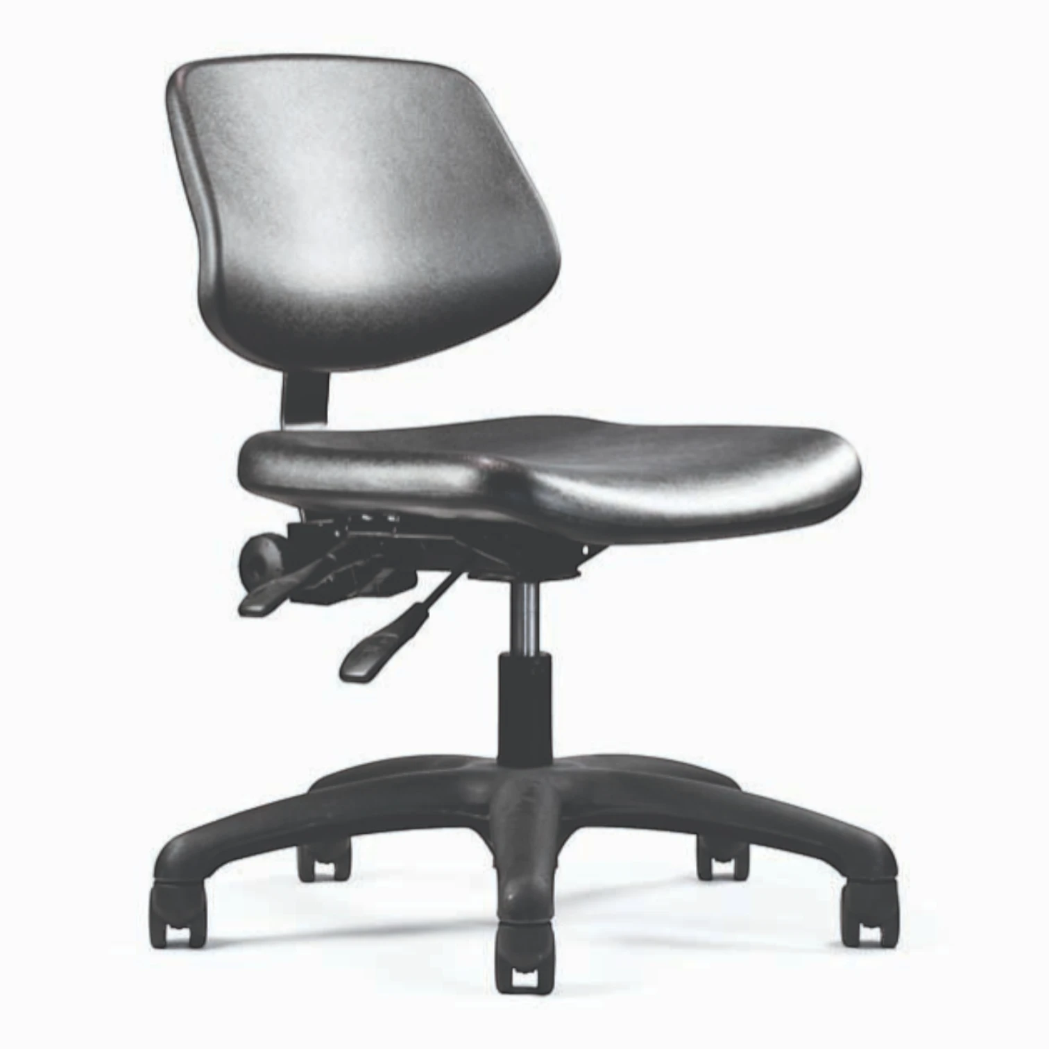 Neutral Posture Graphite Urethane Industrial Stool