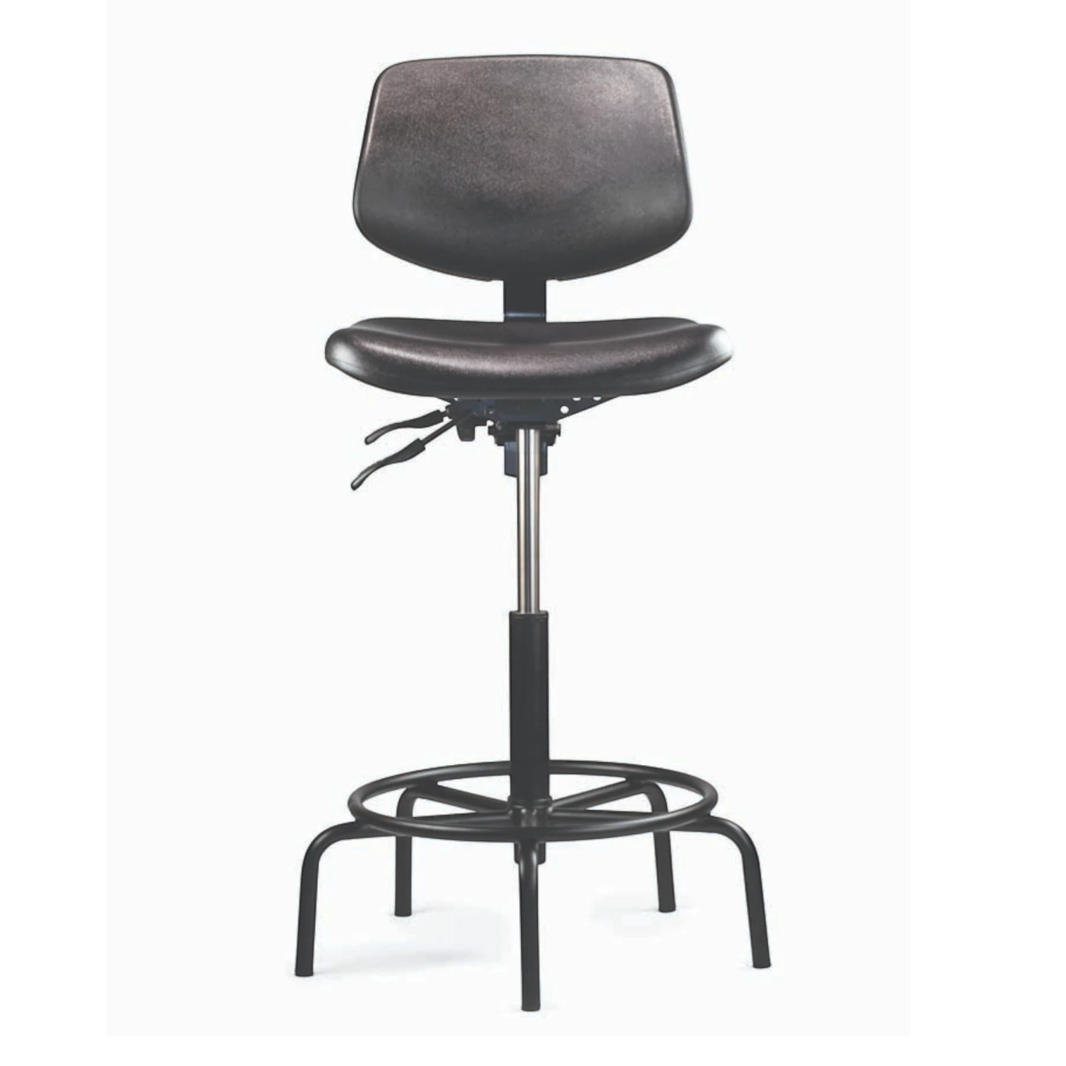 Neutral Posture Graphite Urethane Industrial Stool