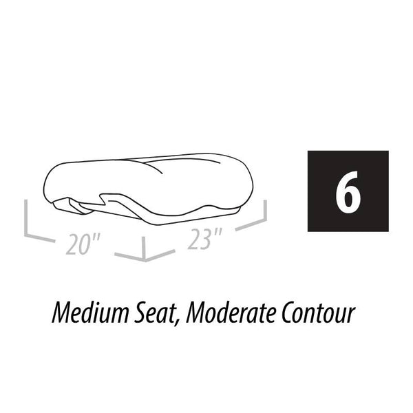 6 - Medium Seat, Moderate Contour